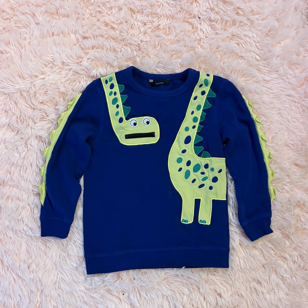 George Blue & Green Dinosaur Kids Sweatshirt